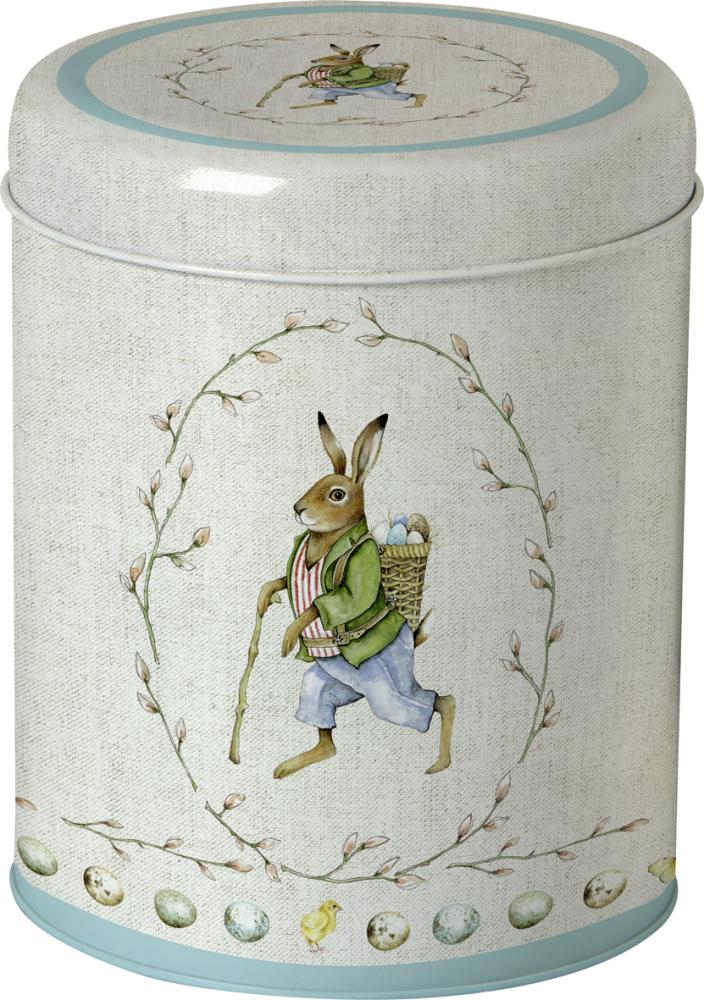Edward Rabbit, runde Dose, Gebäckdose 17,5 cm hoch, IHR Ideal